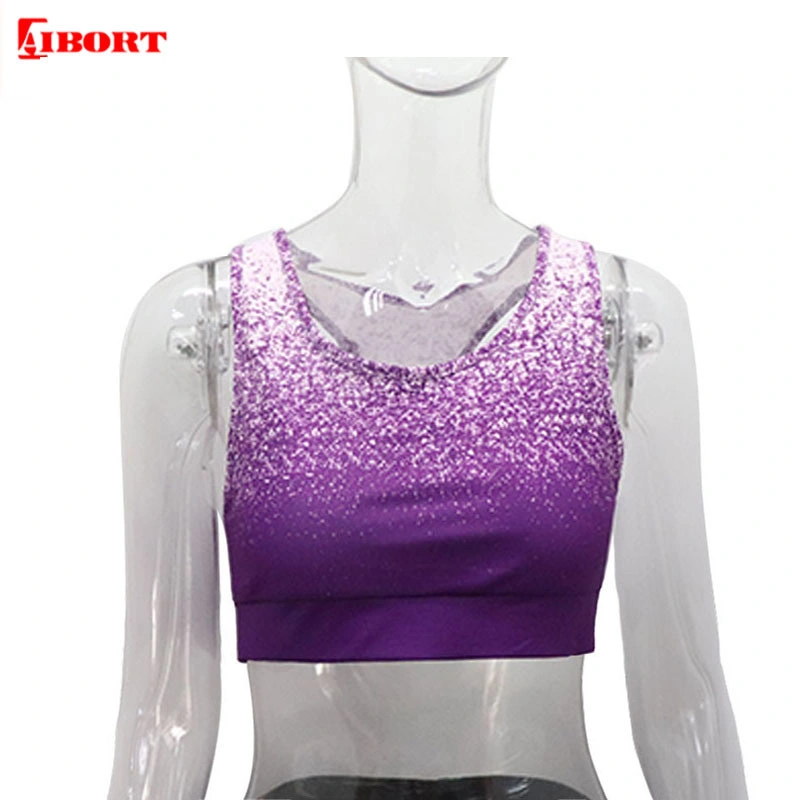 Aibort Latest Seamless Bra Womens Yoga Set Hygroscopic Sports Suit