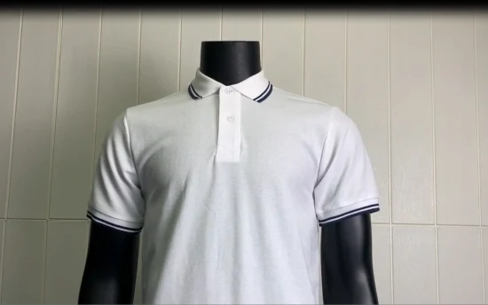 맞춤형 로고 자수가 있는 일반 빈 흰색 검정색 골프 남성용 면 폴로 셔츠